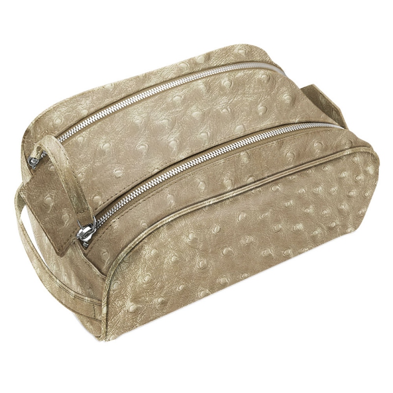 Toiletry bag - Autruche desert