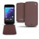 レザーケース LG Google Nexus 4  - Châtaigne ( Pantone 476C ) 