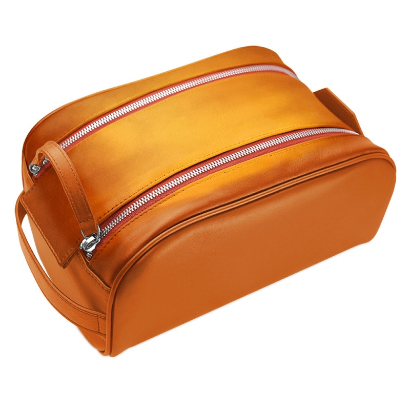Trousse de toilette - Orange Patine