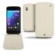 レザーケース LG Google Nexus 4  - Ivoire ( Sleek P C12 - White ) 