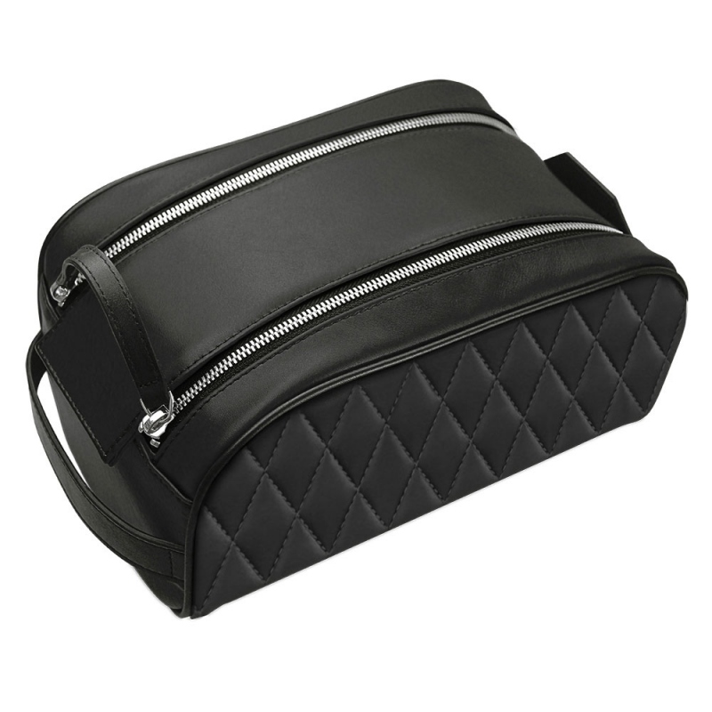 세면도구용 백 - Noir - Couture ( Nappa - Black ) 