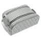 Trousse da toilette - Gris - Couture ( Nappa - Pantone W428C ) 
