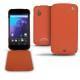 レザーケース LG Google Nexus 4  - Papaye ( Pantone 180C ) 