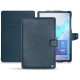 Capa em pele Samsung Galaxy Tab S6 - Jean vintage ( Roughtcut - Pantone 285U  ) 