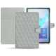 Lederschutzhülle Samsung Galaxy Tab S6 - Gris - Couture ( Nappa - Pantone W428C ) 
