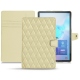 Samsung Galaxy Tab S6 leather case - Beige - Couture ( Nappa - Pantone 7502C ) 