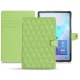 Samsung Galaxy Tab S6 leather case - Vert olive - Couture ( Nappa - Pantone 578U ) 