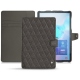 Lederschutzhülle Samsung Galaxy Tab S6 - Anthracite - Couture ( Pantone 424C ) 