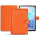 Samsung Galaxy Tab S6 leather case - Orange fluo