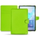 Samsung Galaxy Tab S6 leather case - Vert fluo