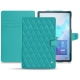 Housse cuir Samsung Galaxy Tab S6 - Bleu fluo - Couture