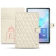 가죽 커버 Samsung Galaxy Tab S6 - Blanc escumo - Couture