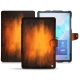 Housse cuir Samsung Galaxy Tab S6 - Fauve Patine