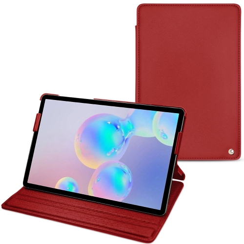 가죽 커버 Samsung Galaxy Tab S6Rouge ( Nappa - Pantone #d50032 ) 
