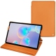 Housse cuir Samsung Galaxy Tab S6 - Orange ( Nappa - Pantone 1495U ) 