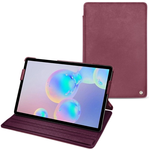 Samsung Galaxy Tab S6 leather casePrune vintage ( Pantone #612434 ) 