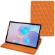 Lederschutzhülle Samsung Galaxy Tab S6 - Orange - Couture ( Nappa - Pantone 1495U ) 