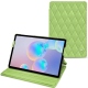 Lederschutzhülle Samsung Galaxy Tab S6 - Vert olive - Couture ( Nappa - Pantone 578U ) 