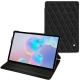 Lederschutzhülle Samsung Galaxy Tab S6 - Ebène - Couture ( Sleek P C12 - Black ) 