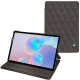 Samsung Galaxy Tab S6 leather case - Anthracite - Couture ( Pantone 424C ) 
