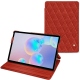가죽 커버 Samsung Galaxy Tab S6 - Papaye - Couture ( Pantone 180C ) 