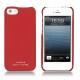 レザーケース Apple iPhone 5 - Tomate ( Pantone 187C ) 