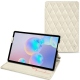 Capa em pele Samsung Galaxy Tab S6 - Blanc escumo - Couture