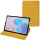 Housse cuir Samsung Galaxy Tab S6 - Jaune soulèu - Couture