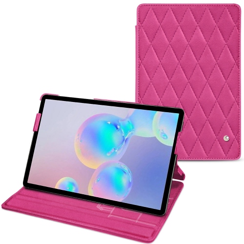 Housse cuir Samsung Galaxy Tab S6 : Protection sur mesure pour tablette sur NoreveRose BB - Couture ( Pantone #DB599F )