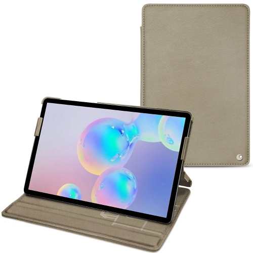 가죽 커버 Samsung Galaxy Tab S6Darboun sabla ( Pantone #BCB1A1 )