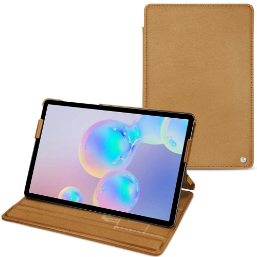 Samsung Galaxy Tab S6 leather caseCastan esparciate ( Pantone #824F2A )