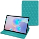 가죽 커버 Samsung Galaxy Tab S6 - Bleu fluo - Couture