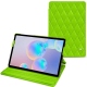 Lederschutzhülle Samsung Galaxy Tab S6 - Vert fluo - Couture