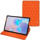 Funda de piel Samsung Galaxy Tab S6 - Orange fluo - Couture