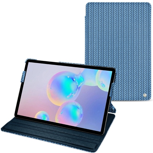 Housse cuir Samsung Galaxy Tab S6 : Protection sur mesure pour tablette sur NoreveAbaca ishia ( Pantone #395775 ) 