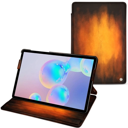 Housse cuir Samsung Galaxy Tab S6 : Protection sur mesure pour tablette sur NoreveFauve Patine