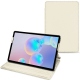 가죽 커버 Samsung Galaxy Tab S6 - Blanc PU