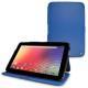 レザーケース Samsung Google Nexus 10  - Bleu océan ( Nappa - Pantone 293C ) 