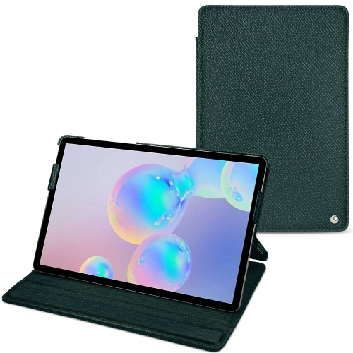 가죽 커버 Samsung Galaxy Tab S6Vert séduisant ( Pantone #1d3c34 ) 