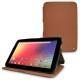 レザーケース Samsung Google Nexus 10  - Marron ( Nappa - Pantone 1615C ) 