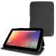 レザーケース Samsung Google Nexus 10  - Dark vintage ( Roughtcut - Black#5256 ) 