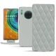 가죽 커버 Huawei Mate 30 Pro - Gris - Couture ( Nappa - Pantone W428C ) 