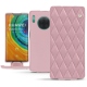 Housse cuir Huawei Mate 30 Pro - Rose - Couture ( Nappa - Pantone 2365C ) 