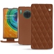 Housse cuir Huawei Mate 30 Pro - Marron - Couture ( Nappa - Pantone 1615C ) 