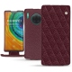 Funda de piel Huawei Mate 30 Pro - Lie de vin - Couture ( Pantone 5115C ) 