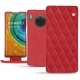Housse cuir Huawei Mate 30 Pro - Rouge troupelenc - Couture