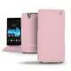 Lederschutzhülle Sony Xperia Z  - Rose ( Nappa - Pantone 2365C ) 