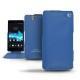 Lederschutzhülle Sony Xperia Z  - Bleu océan ( Nappa - Pantone 293C ) 