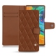 Funda de piel Huawei Mate 30 Pro - Marron - Couture ( Nappa - Pantone 1615C ) 