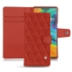 Custodia in pelle Huawei Mate 30 Pro - Papaye - Couture ( Pantone 180C ) 
